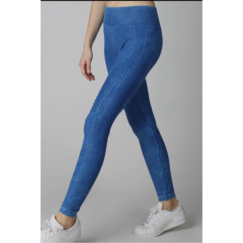 Nikibiki Vintage Blue Biker Jeggings